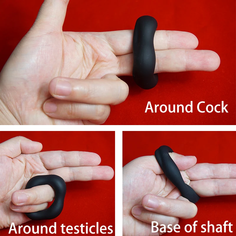 Silicone Penis Sex Ring,Dick Erection Cock Rings for Mens,Stretchy Cockring Penisring,Scrotum Testicles Tugger,Ball Stretcher