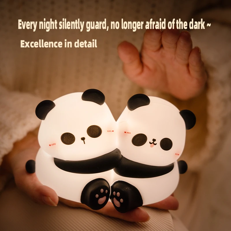 Creative Cute Hug Panda Night Light LED Animal Night Lamp Chinese-inspired Night Lamp, Room decoration, holiday gift