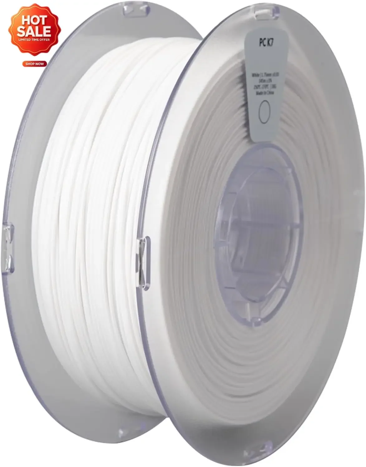 PC K7 1.75mm Polycarbonate Filament 1kg Spool