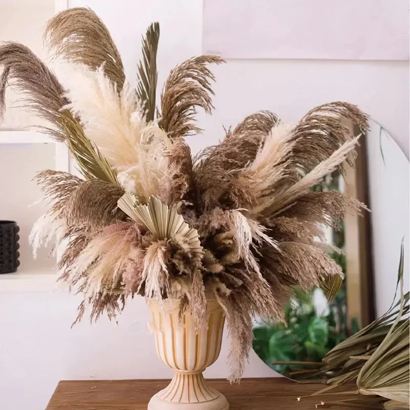 

Versatile Natural Dried Pampas Ideal as a Large Tall Artificial Plant, Home Floor Vase Filler, and Striking Wedding Arch Flowers