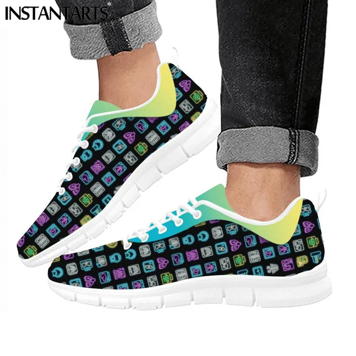 INSTANTARTS Radiographer Shoes Hospital Profession Women Casual Mesh Sneakers Nursing Flats Brand Light Footwear Zapatos Mujer