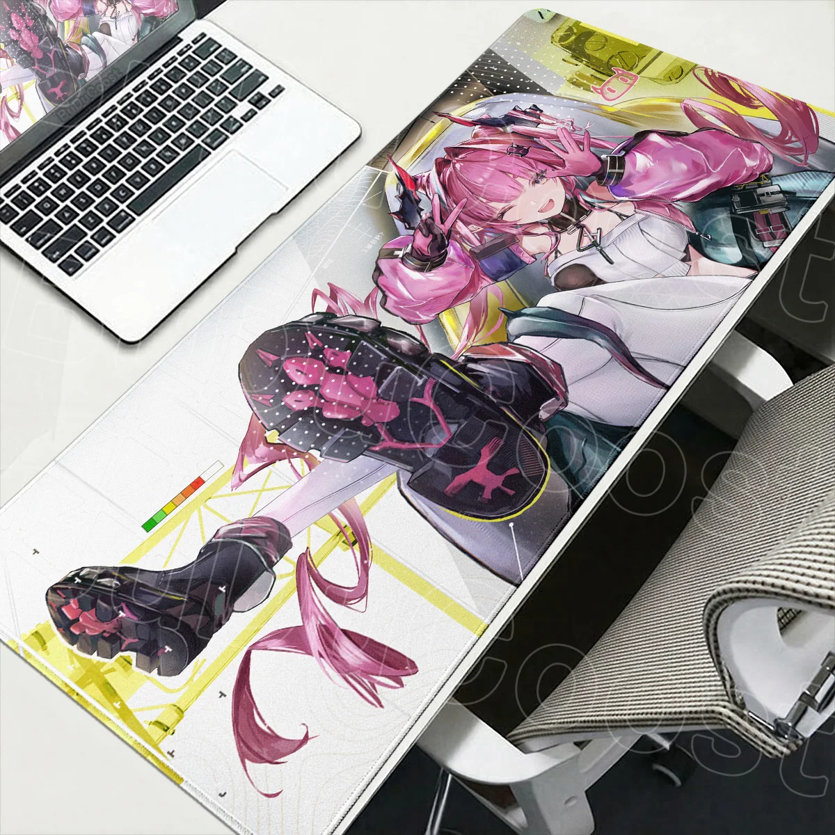 Game Arknights Endfield Rubber Mouse Mat Laptop Anti-slip Office Desk Pad with Lockedge 400x900mm Yvonne Gamer Keyboard Mausepad
