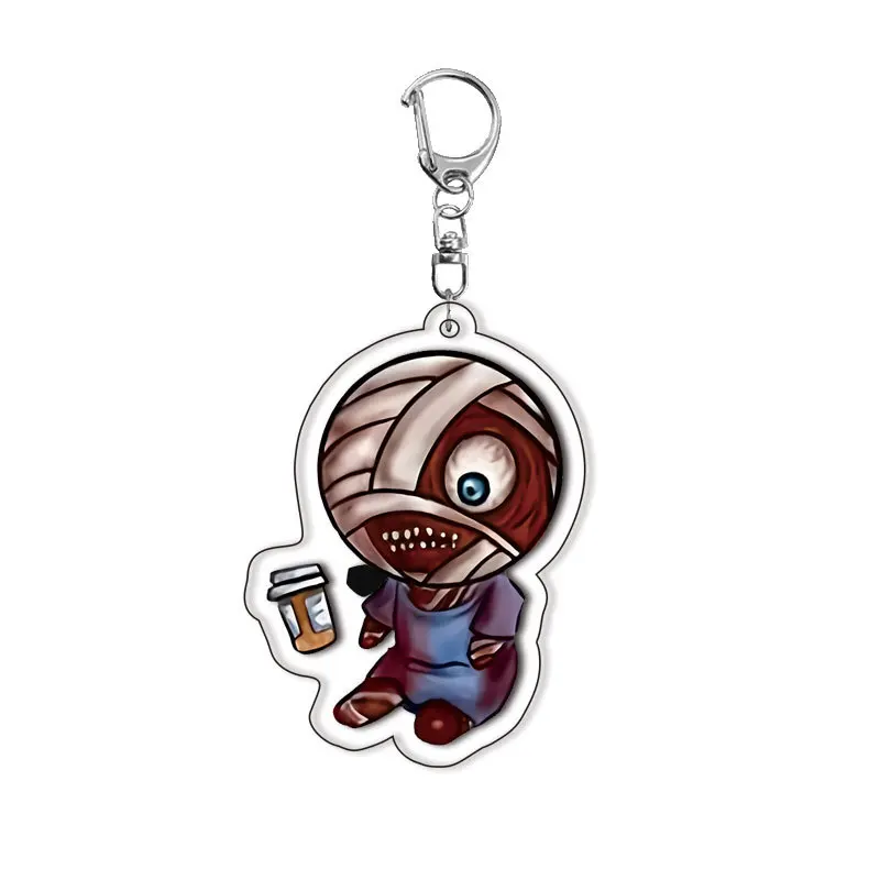 Horror Game Mouthwashing Keychain Chibis Jimmy Curly Anya Sallyface Bag Key Chain Keyring Jewelry Gamer Fans Gift Accessorie