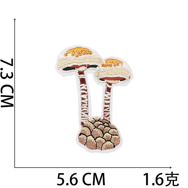 Вышитая нашивка, железные нашивки для одежды, карманные грибы, наклейки на одежду, тканевое шитье, термоклейкая аппликация, плавкая