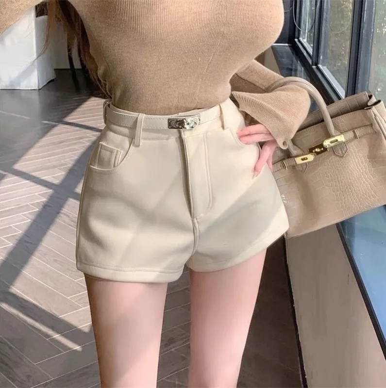 High Waist A-Line Boot orts Women's Summer New Khaki Elastic Casual orts Sexy Girls Brief High Waist Bootcut Pants