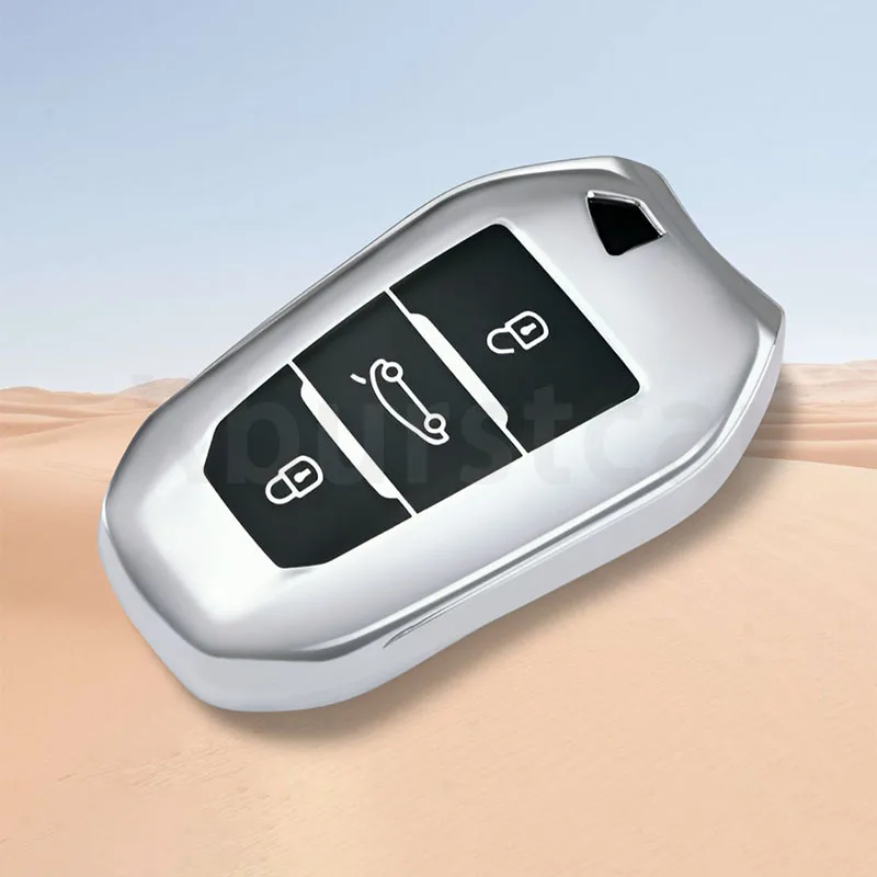 قذيفة فوب لبيجو 3008 308 408 4008 508 5008 2008 سيتروين C4 C5 C4L C6 C3-XR DS3 DS4 DS5 بولي TPU سيارة غطاء مفتاح بعيد