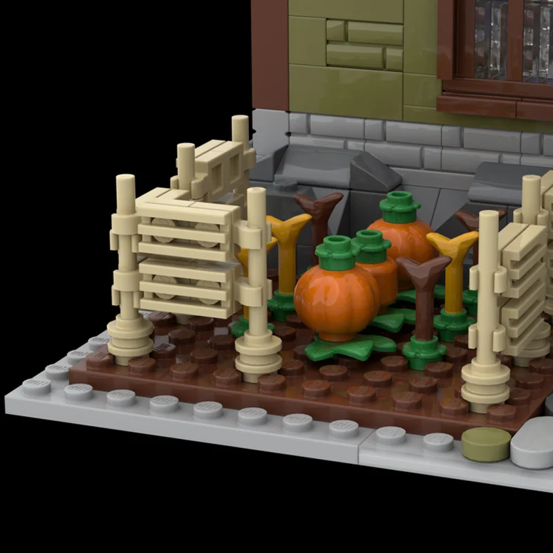 1681PCS MOC Agricoltori Casa Castello modulare Blocchi di costruzione FAI DA TE Campagna rurale Cottage Architettura Giocattolo di assemblaggio educativo
