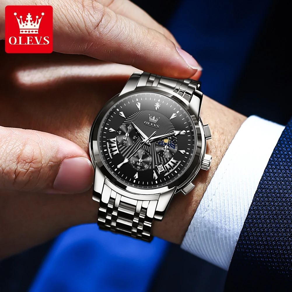OLEVS Men's Watches Trend Fash - đánh giá và giá Smartwatch Trending Watches For Men