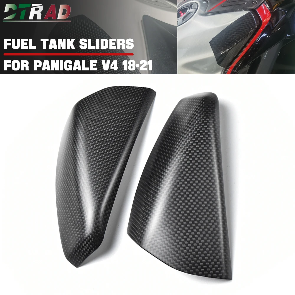 

Carbon Fiber Fuel Tank Sliders For DUCATI Panigale V4 V4S V4R 2018-2021 Motorcycle Accessroies Airbox Tank Protector Side Panels