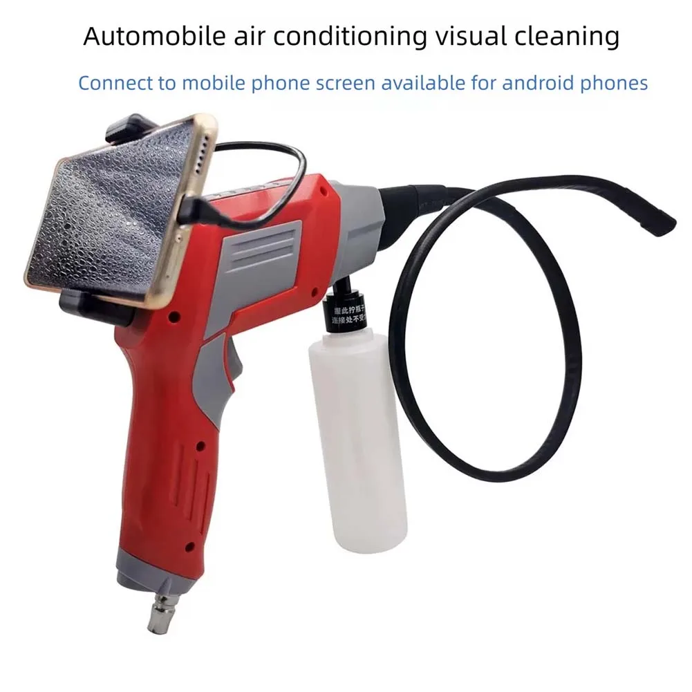 Mobile phone-enabled Car Air Conditioner Cleaning Endoscope Side-View Side Spraying Borescope Otoscope Microscope Camera