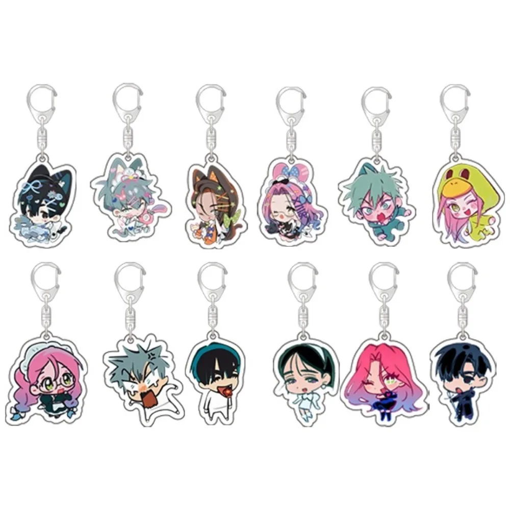 

Popular Anime Alien Stage Chibis Keychains for Womens Accessories Bag Luka Ivan Till Mizi Hyuna Sua Keyrings Jewelry Fans Gifts