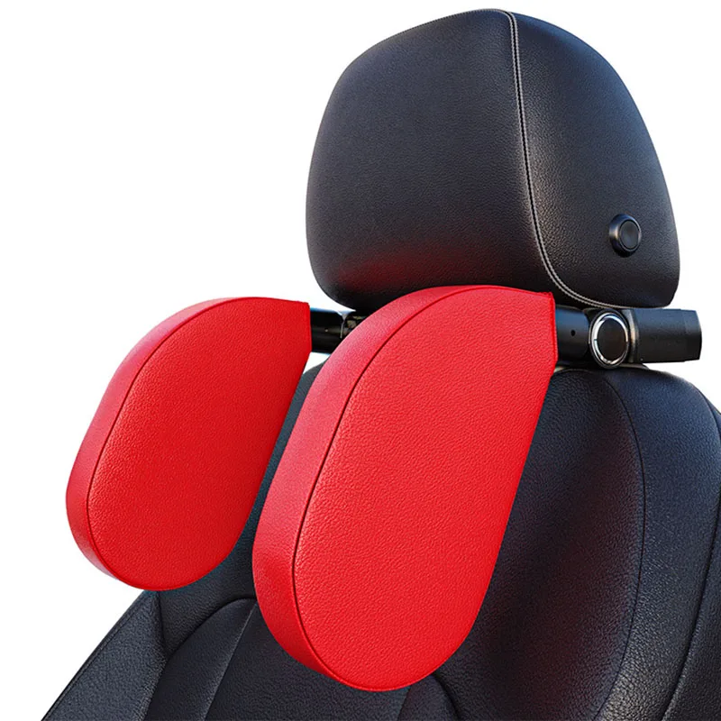 Head Pillow for Kids Adults Adjustable Car Headrest Creative Car Interior Products Side Leaning Children's Travel Sleep U-Shaped