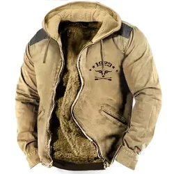 Heren Rits Hoodies Cowboy Kleur Blok Stiksel Winter Voor Mannen/Vrouwen Kleding Lange Mouw Sweatshirt Jas Bovenkleding