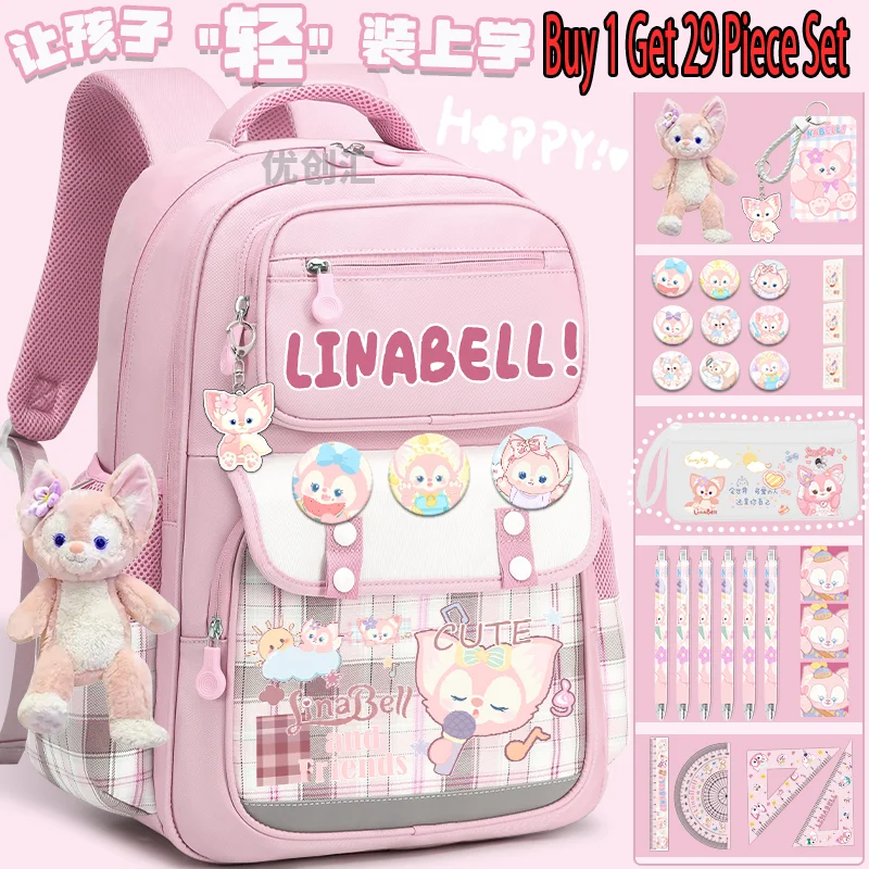 

Disney Backpack Cute Lingna Belle School Bag for Teens Fashion Print Large Capacity Lightweight Back to School Backpack