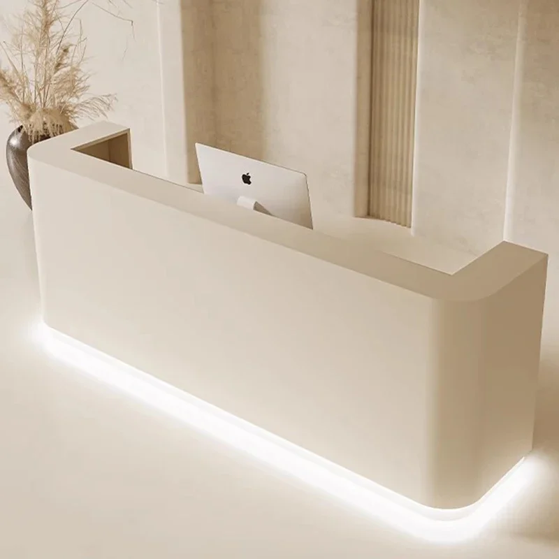 Beauty Institute Luxury Reception Desks Workbench Seating Checkout Reception Counter Business Banconi Reception Furniture