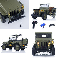 Gift HG 1/14 4x4 Electric Military Truck HG4 58 Convertible Off Road Combat Vehicle Radio Car 2Speed Light Sound Motor Toy Model