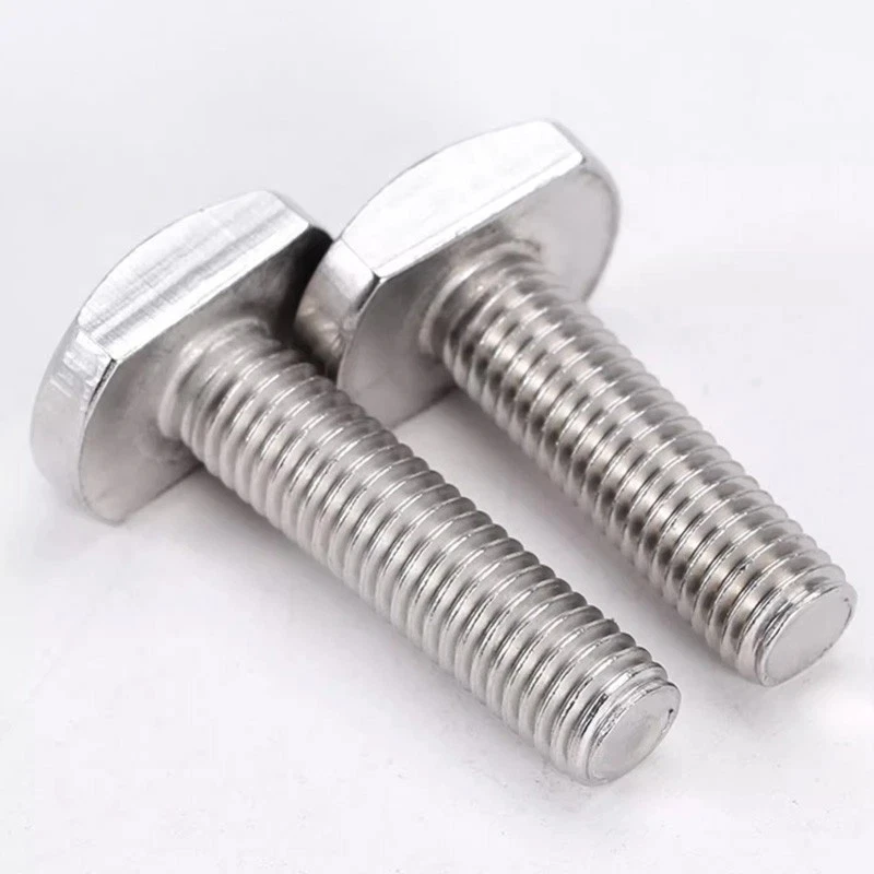1/2/3pcs Gb37 304 Stainless Steel T-bolts; T-shaped Mold Clamping Screws; Bolts For Punch Press Grooves M5 M6 M8 M10 M12
