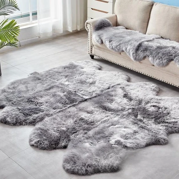 Home wool carpet living room sofa cold-proof foot pad bedroom non-slip pad