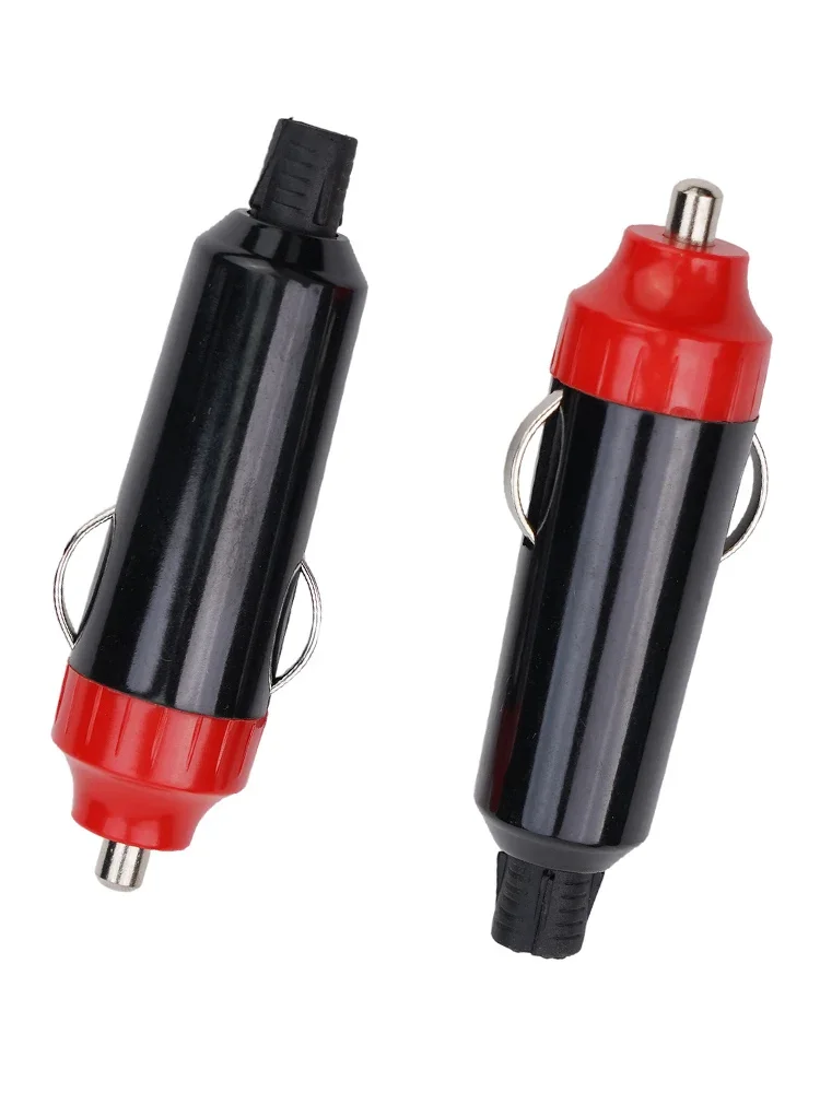 2Pcs DC 12V 24V Car-Cigarette-Lighter Socket Plug Connector Waterproof Male Car Socket Plug Connector Car Supplies