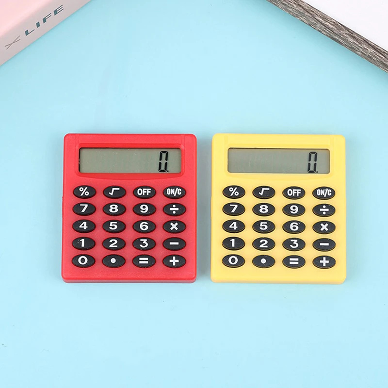 Cartoon Pocket Mini Calculator Handheld Pocket Type Coin Batteries Calculator Carry Extras Calculadoras School Office Calculator