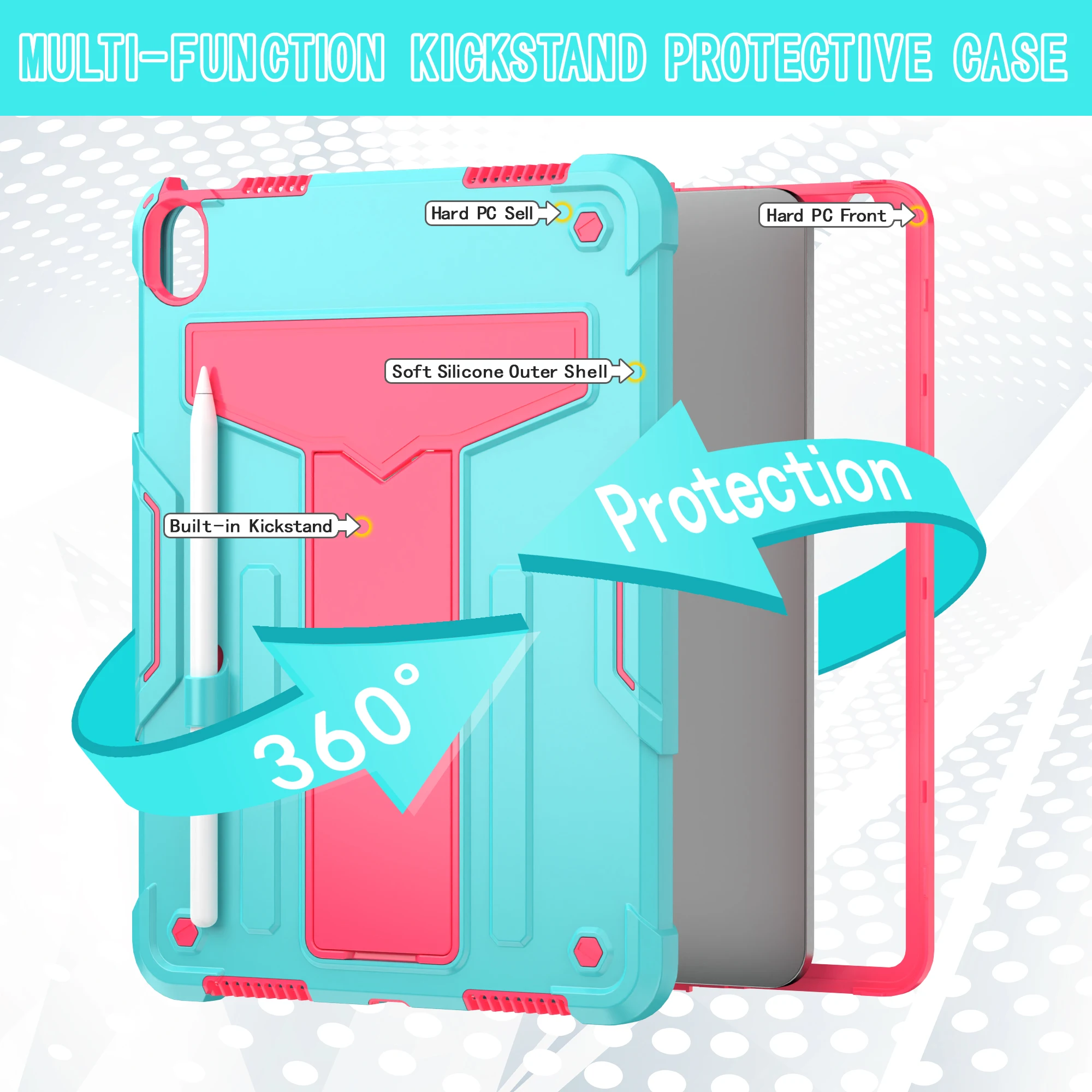 Armor Case for iPad Air 11 2026 M4 2025 M3 2024 M2 Air 4 5 10.9
