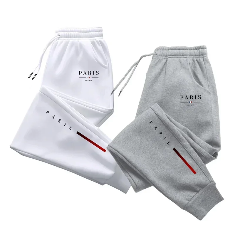 

Новые модные мужские спортивные брюки с принтом Парижа, повседневные спортивные брюки, модные брюки для дома и улицы, удобные брюки