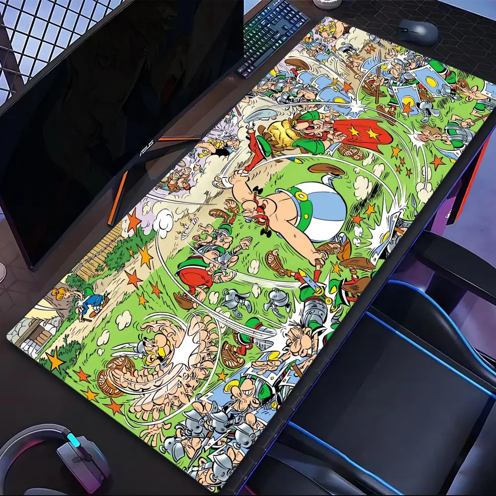 

Cartoon Asterix Obelix Mouse Pad Tablet mouse Pad Laptop xl desktop mouse mat cute HD printing Gaming keyboard pad Player 90x40