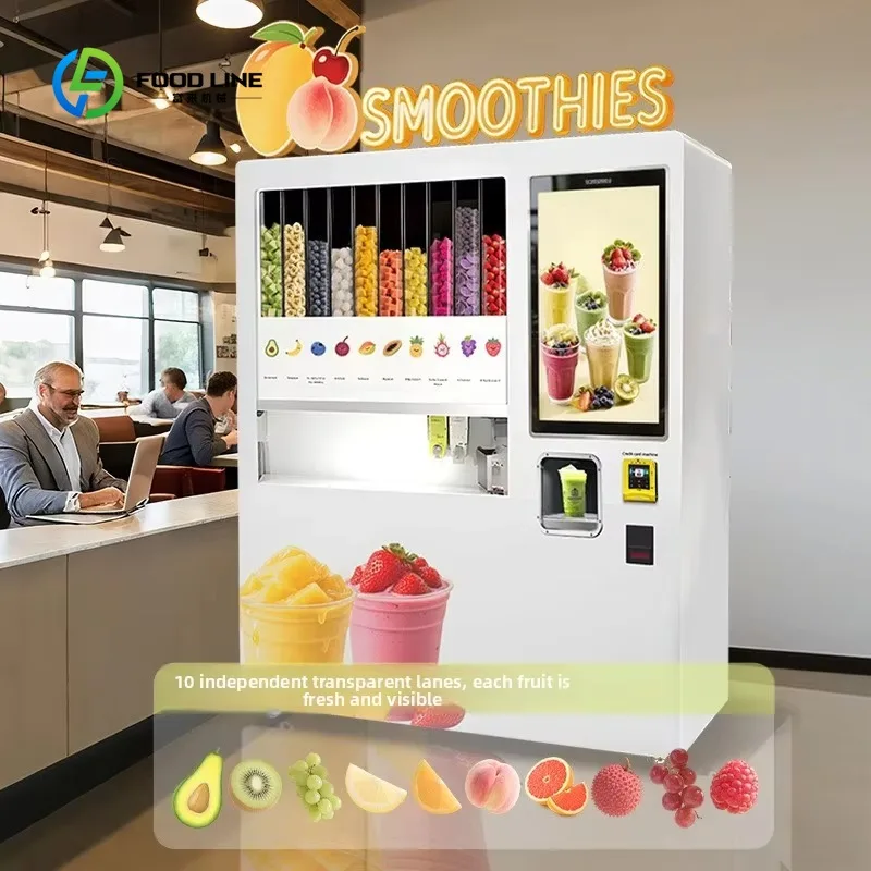 Customized 24-hour Automatic Smoothie Vending Machine Scan-to-Buy Self-Service Healthy Delicious Direct Sales Malls Scenic Areas