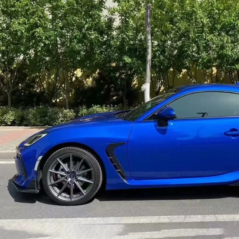 ألياف الكربون سيارة الجبهة الحاجز زعنفة الكسوة المصد الأمامي غطاء منفذ الهواء لتويوتا GR86 سوبارو BRZ 2022