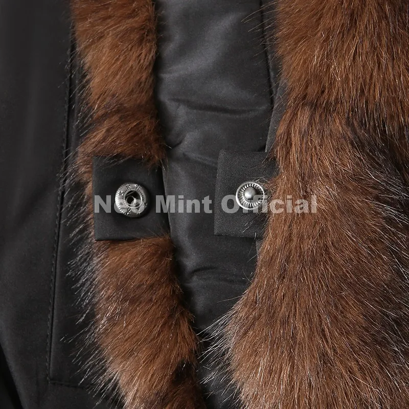 Neo Mint 2026 Winter Luxury Fur Collar Puffer Parka Jacket Women Warm Padded Quilted Coat Iconic Fashion Girls Outerwears