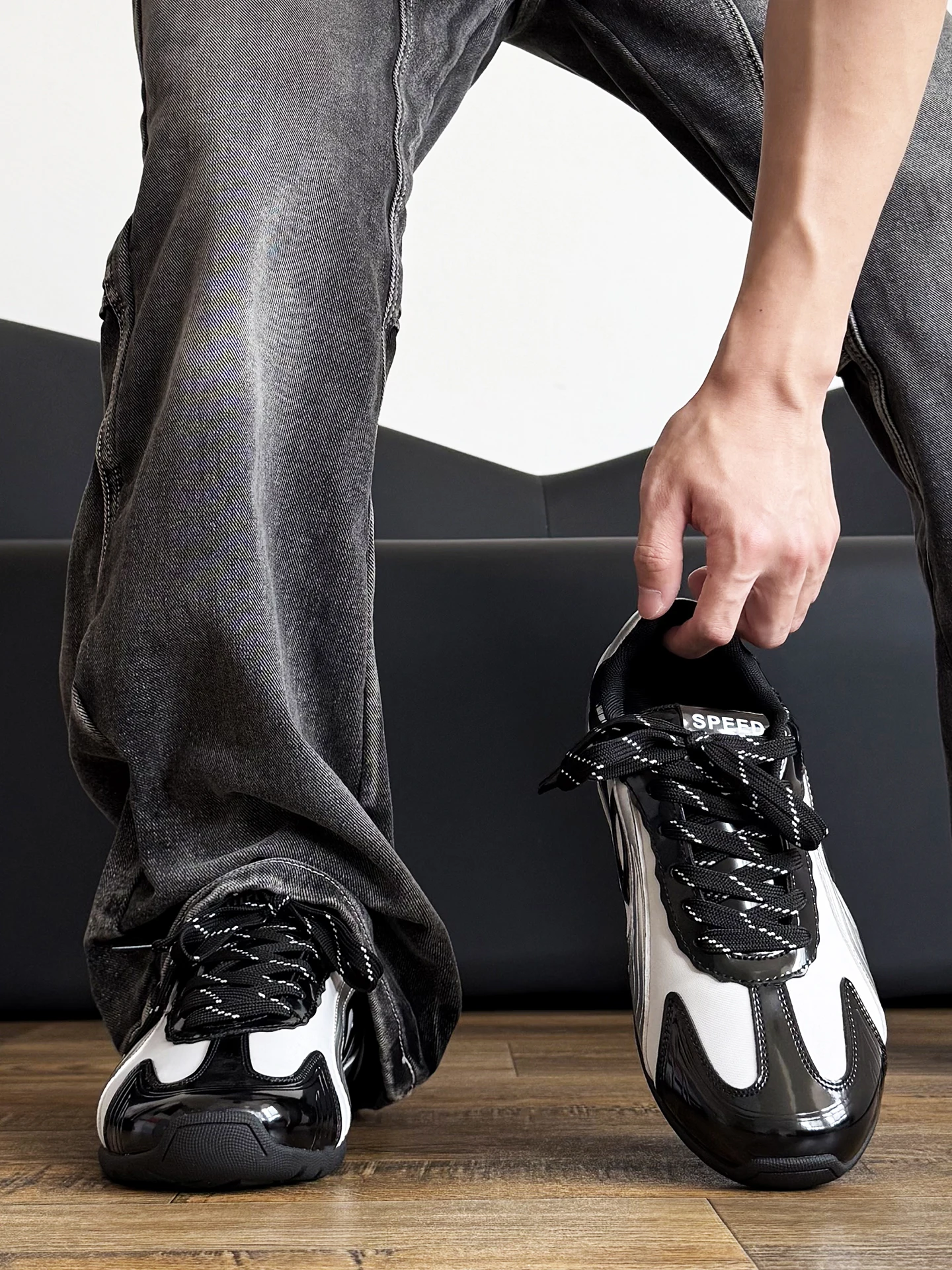 retro-turbo-racing-oes-for-couples-men's-summer-versatile-thin-bot-sports-casual-oes-silver-bla-ballet-oes-for-women