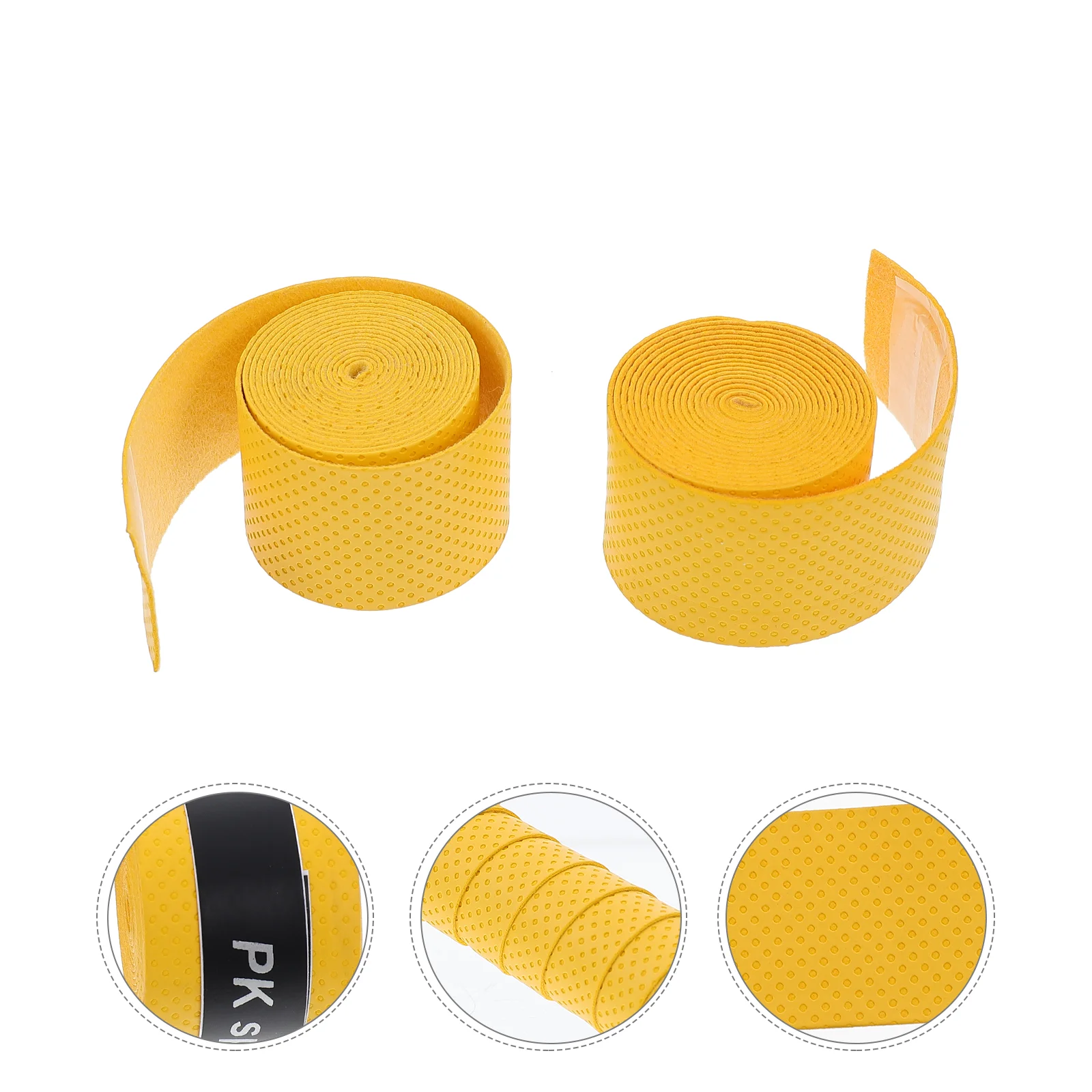 2 Pcs Drumsticks Anti-slip Belt for Assistant Accessories Cloth PU Wrapping Tape Snare Yellow Sweat-absorbent Shake-proof