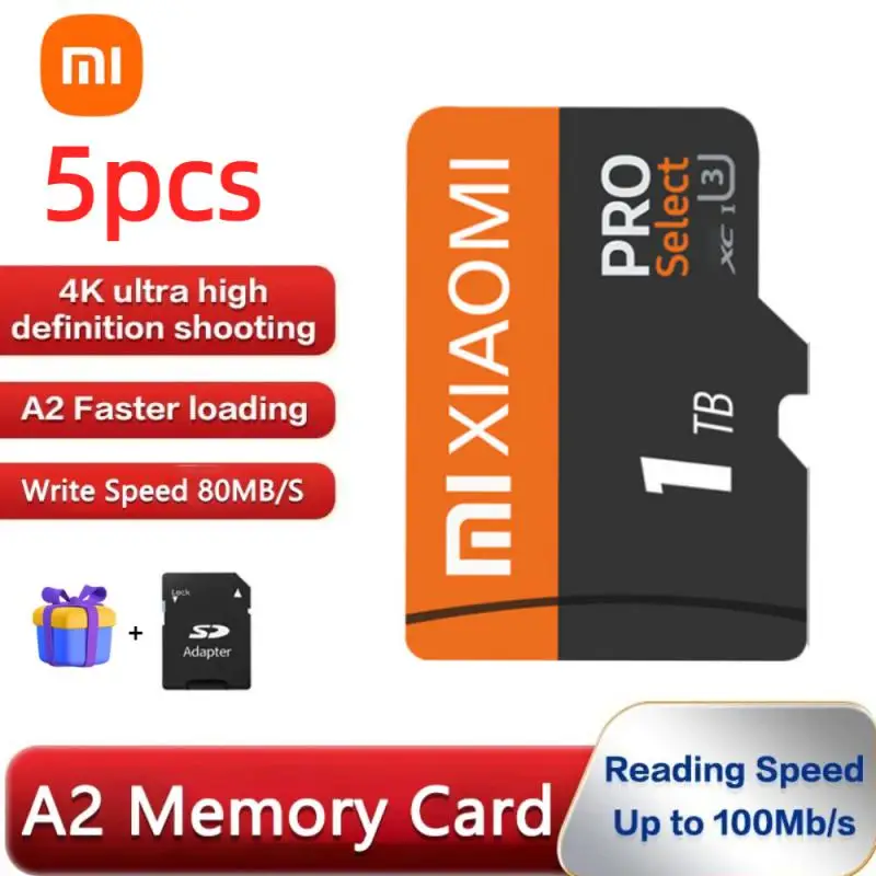 Xiaomi A2 Class10 karta pamięci 2TB 1TB Mini karta SD 512GB 256GB TF pendrive Mini Sd Tf do telefonu Monitor urządzenia samochodowego