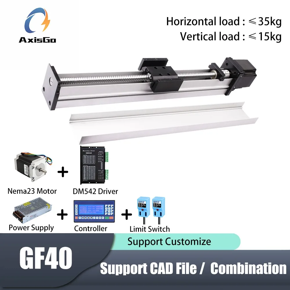 

GF40 Sealed Dustproof Linear Stage Module Ball Screw Linear Guide Rail XY Sliding Table