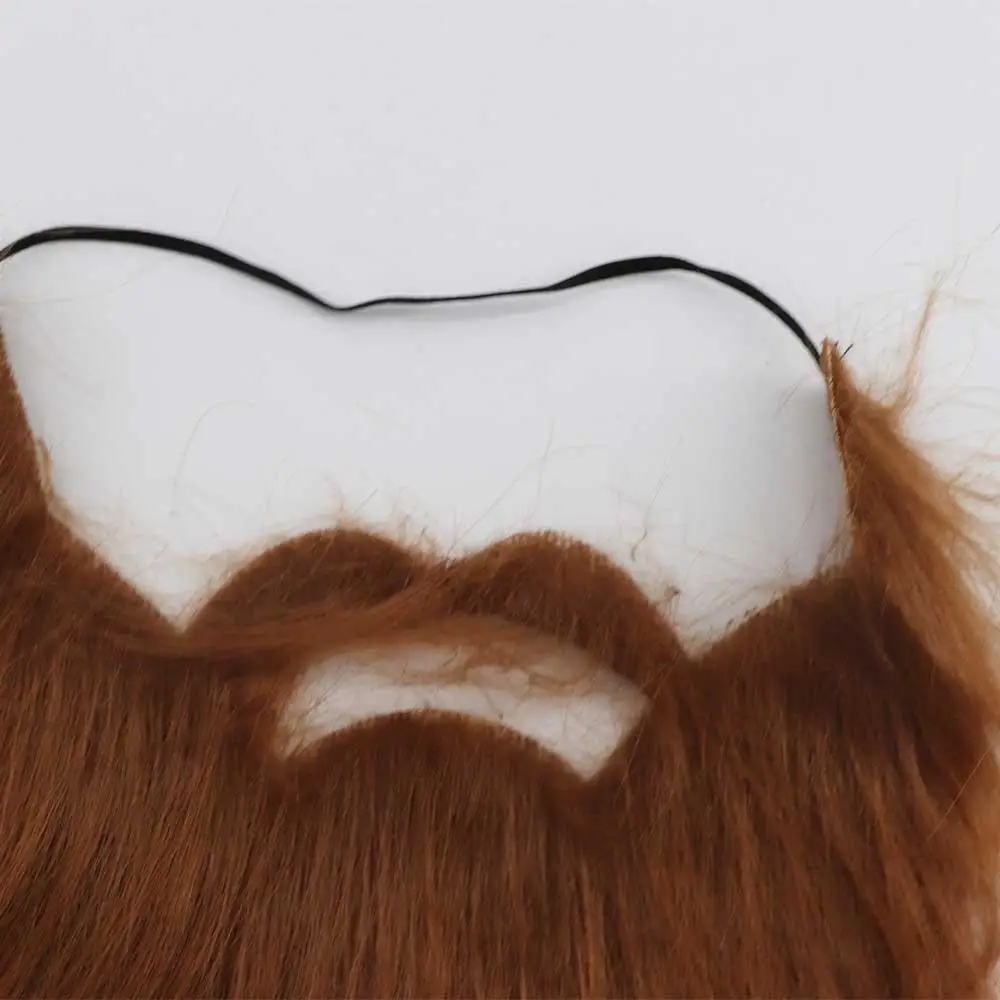 Puntelli Cosplay Decorazione Halloween Barba finta realistica Artificia Realistico Halloween Baffi finti Divertenti carnevali carini