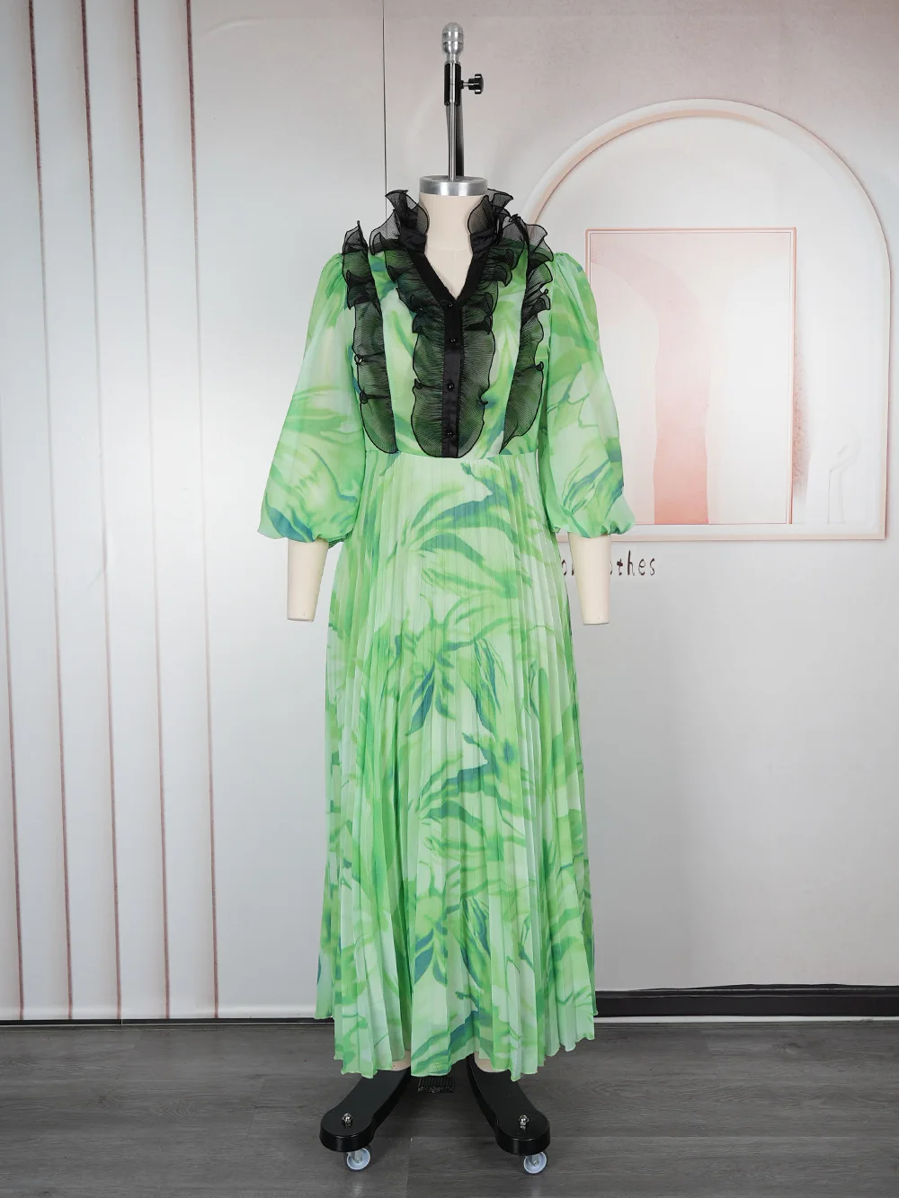 

2025 женские вечерние платья с принтом и оборками, шифоновое длинное платье, африканские наряды Дашики, вечерние платья для выпускного вечера, дня рождения, женская одежда