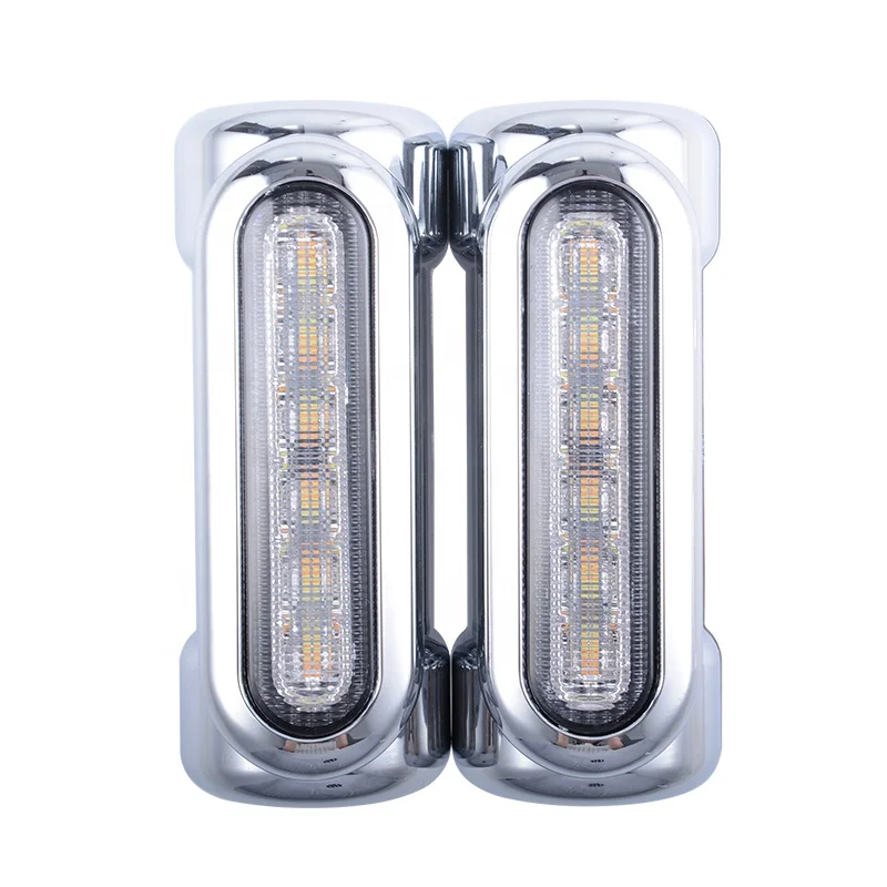 

Suitable for Harley-davidson's stable quality motorcycle lighting system, silver LED bumper lights