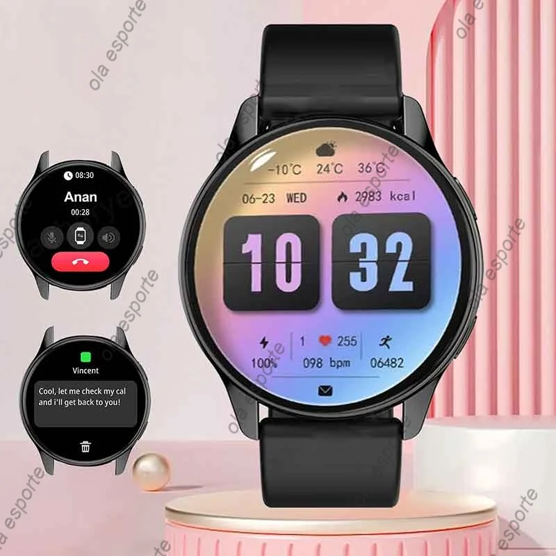 Huawei Style Smartwatch Copy Full Round Smartwatch Bluetooth Call Smart Watch Men Women Fitness Bracelets DIY Faces IOS Android