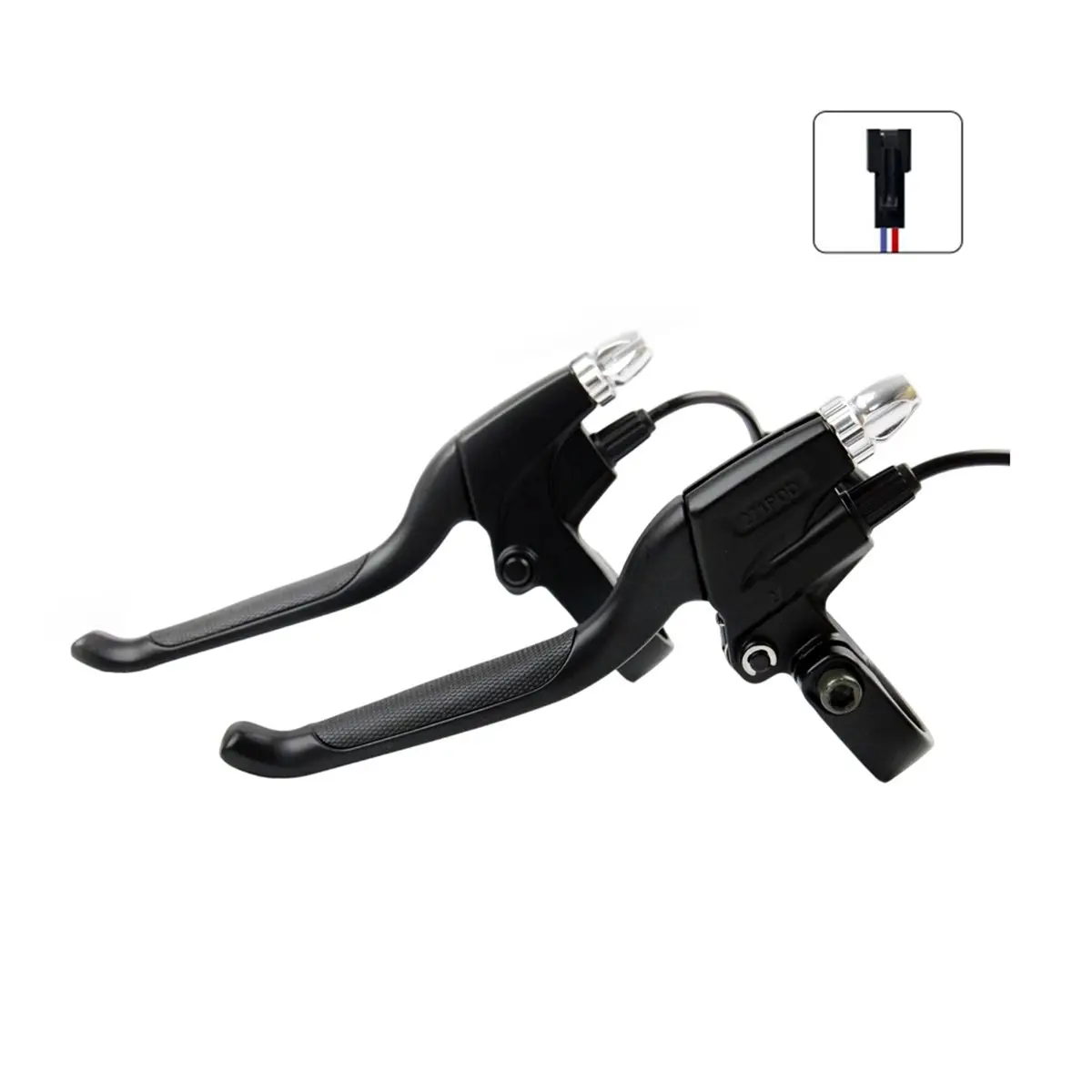A003 271PDD Power-Off Brake Lever with 2pin Male Plug for Electric Bicycle Scooter Electric Bike Right Left Brake Handle Part