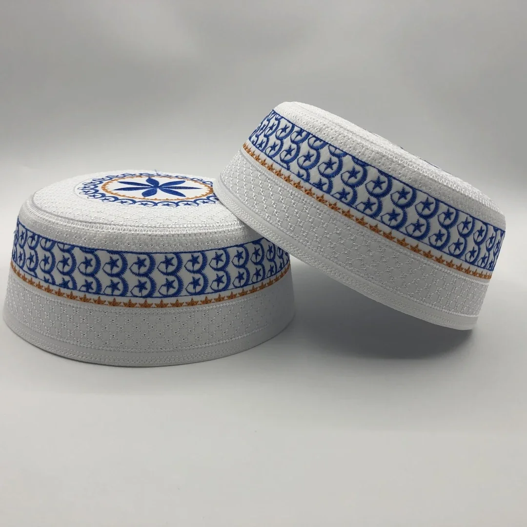 Muslim Caps For Men Clothing Tax Products Turkey  Prayer Mesh Jewish Hat Kippa Islamic Kufi Topi Embroidery