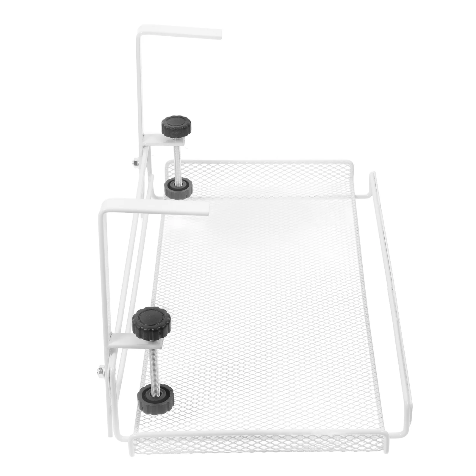 

Desk Storage Tray Clamp on ganizer Cable Management Tray under Desk Spacious Carbon Steel Wire Home Studio