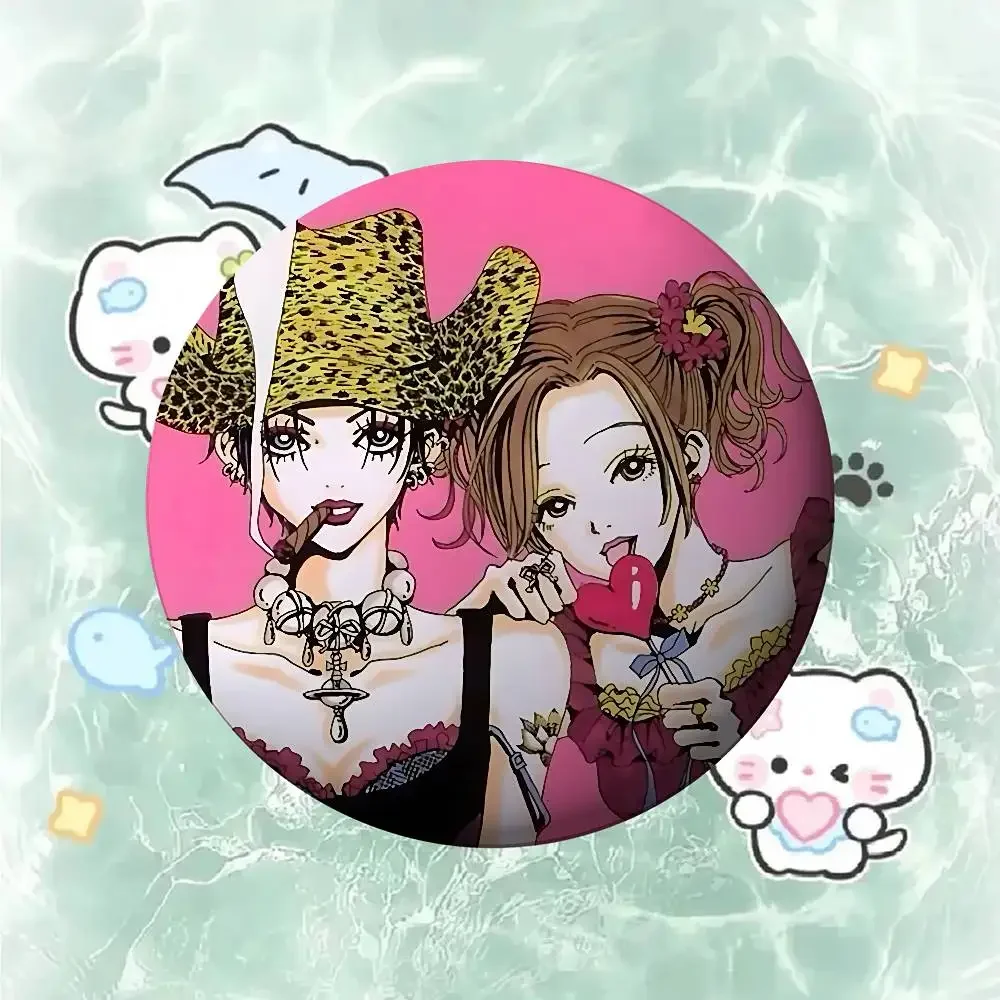 Anime N-NANA Enamel Pins Handmade Round Brooch L Killer Yagami Light Cosplay Badge Backpacks Jewelry Gifts view 6