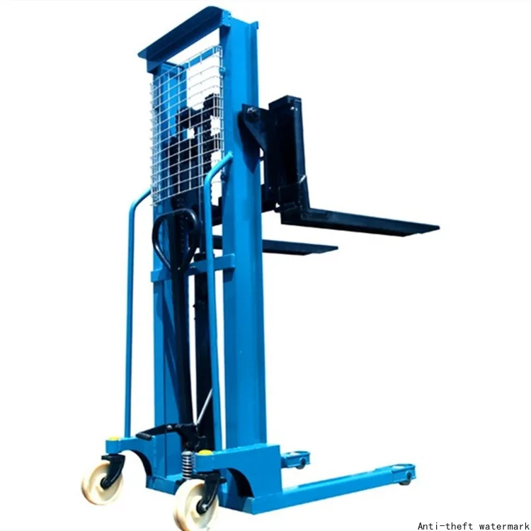 2026 - Hydraulic Manual Stacker Lifting Manual Reach Stacker Price, China Forklift 1 Ton 1.6m, Manual Pallet Truck 125 830mm