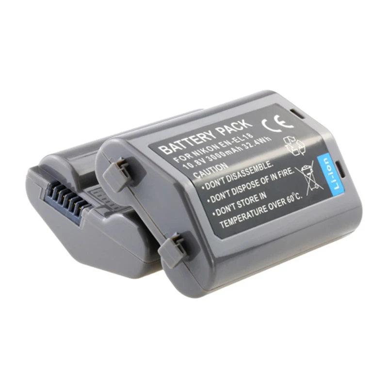 1Pcs 3000MAH EN-EL18 EN-EL18A EN-EL18B EN-EL18D BATTERY FOR NIKON Z9 D4 D4S D5 D6 MB-D12 D500 D800 D850 MB17 MB18 1PCS