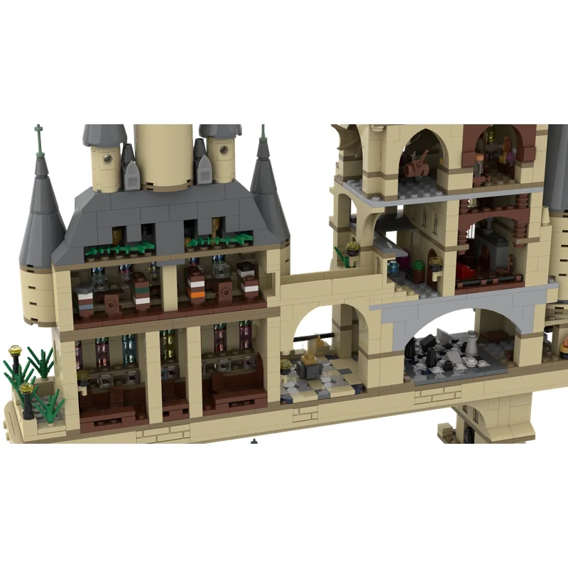 Castello modulare di mattoni da costruzione Moc - Modello alternativo di 71043 Blocchi tecnologici modello Regali di costruzione di giocattoli fai da te di Natale