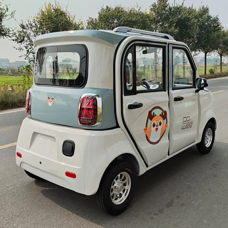 small electric four-wheeler, hand-held elderly scooter, adult fully enclosed battery car