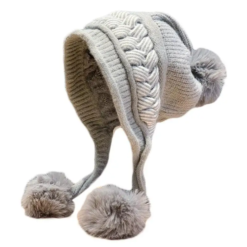 

652f сладкая вязаная шляпа lei feng hat подвесная шапочка для защиты Wint для защиты