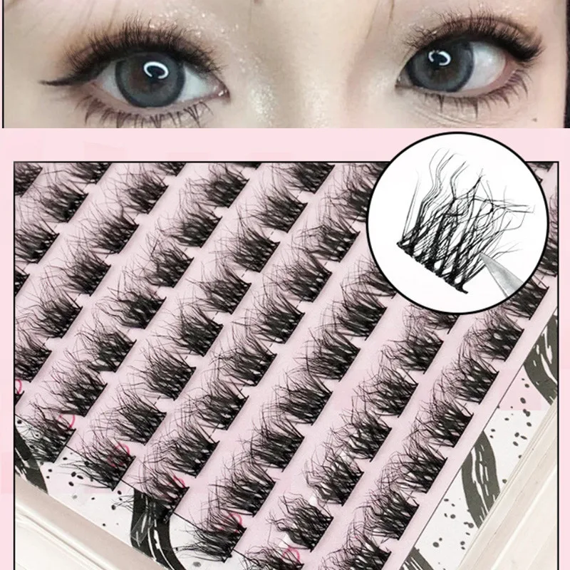 

Korean Little Devil Wool Roll False Eyelashes Y2K Natural Curl Fluffy Single Cluster Eyelashes Women Eye Cosmetics Tools