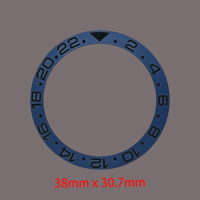 38mm×30.7mm Matte Tilt Ceramic Bezel Insert Ring Fits SUB SKX007 SKX009 SRPD Case NH35 NH36 Watch Case Bezel Ring Accessories