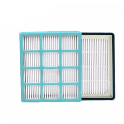Vacuum Cleaner Filter sets 1pc 140*125*30mm Black HEPA Filter + 1pc Blue Filter for FC8140 FC8142 FC8144 FC8146 FC8147 FC8148